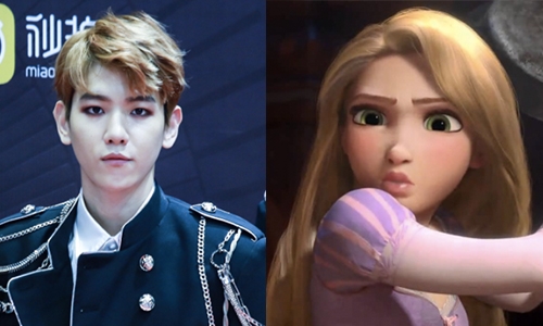 เหมือนมั้ยมาดู! เทียบรอยยิ้มสุดน่ารักระหว่าง “Baekhyun” และ "Rapunzel"