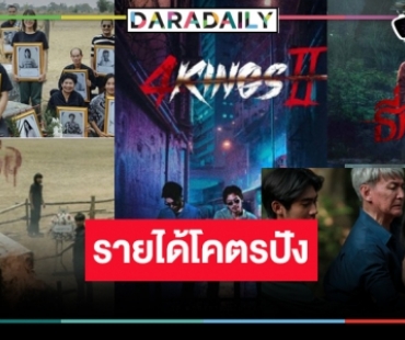 เช็คด่วนรายหนังไทย “4 Kings2” สุดยอดพุ่งสู่ 100 ล้าน “ธี่หยด-สัปเหร่อ” แผ่ว!