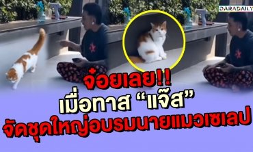 จ๋อยเลย!! เมื่อทาส “แจ๊ส” จัดชุดใหญ่อบรมนายแมวเซเลป