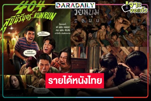 เช็ครายได้หนัง “วัยหนุ่ม 2544” ลุ้น 100 ล้าน! “404 สุขีนิรันดร์ RUN RUN-ธี่หยด 2” แรงไม่หยุดพัก