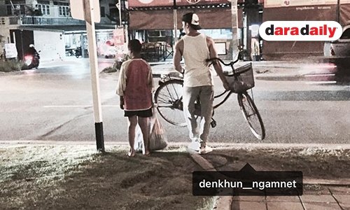 โมเมนต์ชวนยิ้ม "แกรนด์" โพสต์ชม "เด่นคุณ" อาสาช่วยเด็กข้ามถนน