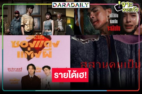 เปิดรายได้หนังไทย “สุสานคนเป็น” อันดับ 1 “บิวกิ้น-พีพี” ฉลอง 100 ล้าน “พระแท้ คนเก๊” แรงต่อเนื่อง!