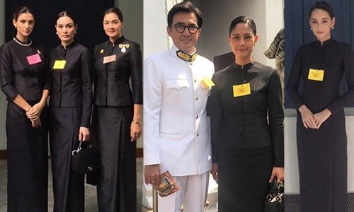 เรียบร้อยและงดงามในชุดไทยจิตรลดา! คณะแฟชั่น-นางแบบร่วมบำเพ็ญกุศลถวาย "ร.9"