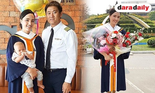 “กุญแจซอล” จบแล้ว! ม.รามฯ สามีคอยตามดูแลไม่ห่าง 