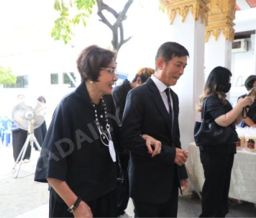 พิธีสวดพระอภิธรรม "ฉลอง ภักดีวิจิตร" สถานที่ ณ วัดมกุฎกษัตริยารามราชวรวิหาร