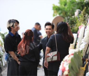 พิธีสวดพระอภิธรรม "ฉลอง ภักดีวิจิตร" สถานที่ ณ วัดมกุฎกษัตริยารามราชวรวิหาร