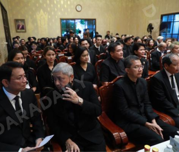 พิธีสวดพระอภิธรรม "ฉลอง ภักดีวิจิตร" ณ วัดมกุฎกษัตริยารามราชวรวิหาร