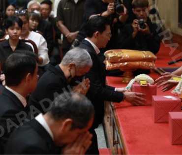 พิธีสวดพระอภิธรรม "ฉลอง ภักดีวิจิตร" ณ วัดมกุฎกษัตริยารามราชวรวิหาร