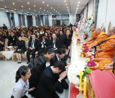 พิธีสวดอภิธรรมศพ นายบุญชื่น บุญเกิดรัมย์ (แดน บุรีรัมย์) ณ วัดไร่ขิง