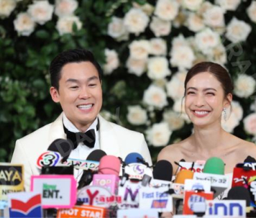 งานแถลงข่าวพิธีมงคลสมรส "แต้ว ณฐพร & ไฮโซณัย"