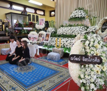 บรรยากาศพิธีสวดอภิธรรม"แม่สีดา พัววิมล" ณ. วัดลาดพร้าว