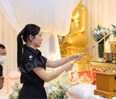 พิธีสวดอภิธรรม "คุณแม่งามทิพย์ ฉัตรบริรักษ์" คืนที่ห้า