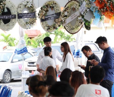 พิธีสวดอภิธรรม "คุณแม่งามทิพย์ ฉัตรบริรักษ์" คืนที่หก