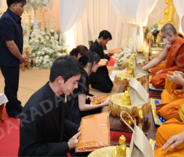 พิธีสวดอภิธรรม "คุณแม่งามทิพย์ ฉัตรบริรักษ์" คืนที่เจ็ด