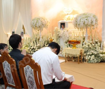 พิธีสวดอภิธรรม "คุณแม่งามทิพย์ ฉัตรบริรักษ์" คืนที่เจ็ด