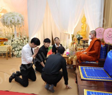 พิธีสวดอภิธรรม "คุณแม่งามทิพย์ ฉัตรบริรักษ์" คืนที่เจ็ด