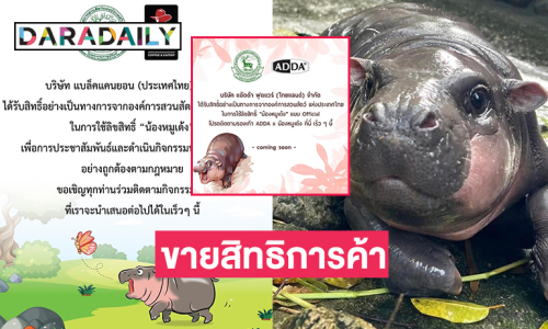 สวนสัตว์เขาเขียวขาย licensing “หมูเด้ง”ให้แบรนด์สินค้า