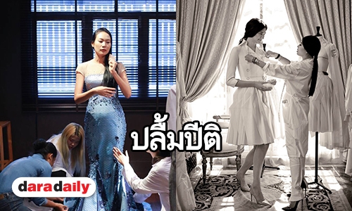 พระองค์เจ้าสิริวัณณวรีฯ ถ่ายทอด ในชุดราตรีผ้าไหมไทย-ชุดว่ายน้ำ